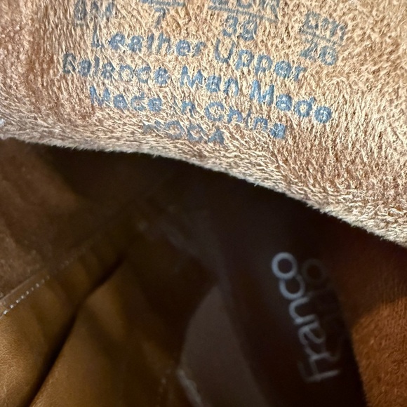 Franco Sarto Elin Gray Leather Ankle Boots Zip Pull Tab Size 9 - Picture 6 of 8